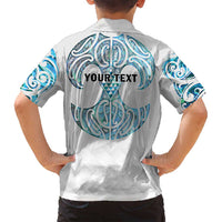 Queensland Maori Kiwi Personalised Family Matching Puletasi and Hawaiian Shirt Ma Kakariki Papua Shell Maori Tribal Tattoo