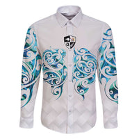 Queensland Maori Kiwi Personalised Family Matching Puletasi and Hawaiian Shirt Ma Kakariki Papua Shell Maori Tribal Tattoo