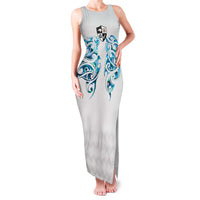 Queensland Maori Kiwi Personalised Family Matching Tank Maxi Dress and Hawaiian Shirt Ma Kakariki Papua Shell Maori Tribal Tattoo