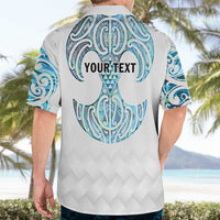 Queensland Maori Kiwi Personalised Hawaiian Shirt Ma Kakariki Papua Shell Maori Tribal Tattoo