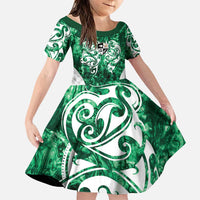 Queensland Maori Kiwi Personalised Family Matching Puletasi and Hawaiian Shirt Kikirangi Papua Shell Maori Tribal Tattoo