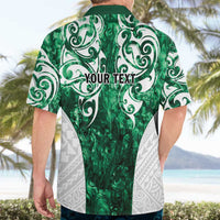 Queensland Maori Kiwi Personalised Hawaiian Shirt Kikirangi Papua Shell Maori Tribal Tattoo