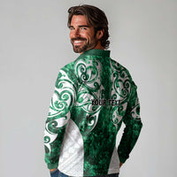 Queensland Maori Kiwi Personalised Long Sleeve Polo Shirt Kikirangi Papua Shell Maori Tribal Tattoo