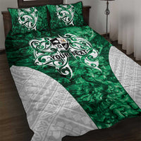 Queensland Maori Kiwi Personalised Quilt Bed Set Kikirangi Papua Shell Maori Tribal Tattoo