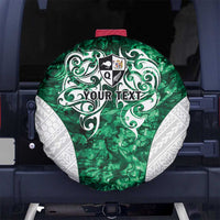 Queensland Maori Kiwi Personalised Spare Tire Cover Kikirangi Papua Shell Maori Tribal Tattoo