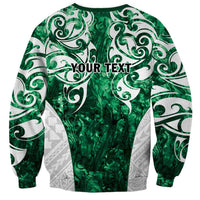 Queensland Maori Kiwi Personalised Sweatshirt Kikirangi Papua Shell Maori Tribal Tattoo