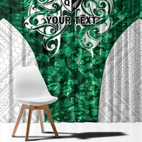 Queensland Maori Kiwi Personalised Window Curtain Kikirangi Papua Shell Maori Tribal Tattoo