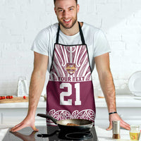 Queensland Maori Nga Hau E Wha Custom Apron Polynesian Maori Tribal Pattern LT9 - Polynesian Pride