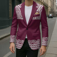 Queensland Maori Nga Hau E Wha Custom Blazer Polynesian Maori Tribal Pattern - Polynesian Pride