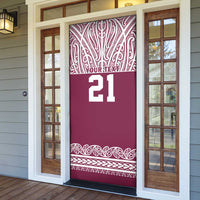 Queensland Maori Nga Hau E Wha Custom Door Cover Polynesian Maori Tribal Pattern LT9 - Polynesian Pride