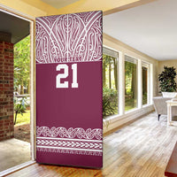 Queensland Maori Nga Hau E Wha Custom Door Cover Polynesian Maori Tribal Pattern LT9 - Polynesian Pride