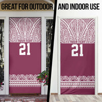 Queensland Maori Nga Hau E Wha Custom Door Cover Polynesian Maori Tribal Pattern LT9 - Polynesian Pride
