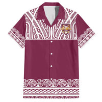 Queensland Maori Nga Hau E Wha Custom Family Matching Puletasi and Hawaiian Shirt Polynesian Maori Tribal Pattern
