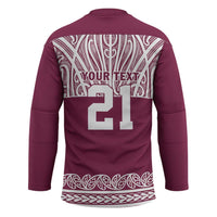 Queensland Maori Nga Hau E Wha Custom Hockey Jersey Polynesian Maori Tribal Pattern LT9 - Polynesian Pride