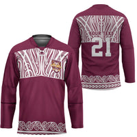 Queensland Maori Nga Hau E Wha Custom Hockey Jersey Polynesian Maori Tribal Pattern LT9 - Polynesian Pride