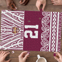 Queensland Maori Nga Hau E Wha Custom Puzzle Polynesian Maori Tribal Pattern - Polynesian Pride