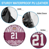 Queensland Maori Nga Hau E Wha Custom Spare Tire Cover Polynesian Maori Tribal Pattern