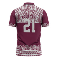 Queensland Maori Nga Hau E Wha Custom Zipper Polo Shirt Polynesian Maori Tribal Pattern LT9 - Polynesian Pride
