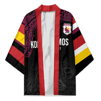 Queensland Papua New Guinea Custom Kimono All Black Pacific PNG Tribal Style - Polynesian Pride