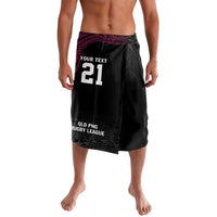 Queensland Papua New Guinea Custom Lavalava All Black Pacific PNG Tribal Style