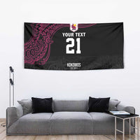 Queensland Papua New Guinea Custom Tapestry All Black Pacific PNG Tribal Style