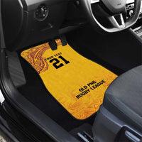 Queensland Papua New Guinea Custom Car Mats All Gold Pacific PNG Tribal Style