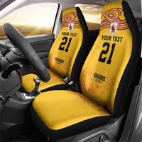 Queensland Papua New Guinea Custom Car Seat Cover All Gold Pacific PNG Tribal Style
