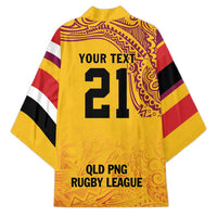 Queensland Papua New Guinea Custom Kimono All Gold Pacific PNG Tribal Style - Polynesian Pride