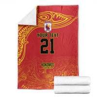 Queensland Papua New Guinea Custom Blanket All Red Pacific PNG Tribal Style