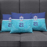 Queensland Samoa Custom Pillow Cover Blue Pacific Polynesian Tribal Pattern - Polynesian Pride