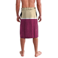 Queensland Samoa Custom Lavalava Maroon Pacific Polynesian Tribal Pattern