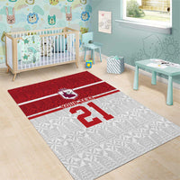 Queensland Tonga Custom Area Rug QLD with Tongan Ngatu Pattern