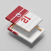 Queensland Tonga Custom Canvas Wall Art QLD with Tongan Ngatu Pattern