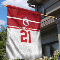 Queensland Tonga Custom Garden Flag QLD with Tongan Ngatu Pattern