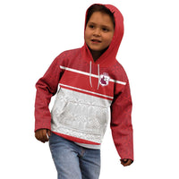 Queensland Tonga Custom Kid Hoodie QLD with Tongan Ngatu Pattern