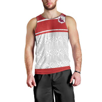 Queensland Tonga Custom Men Tank Top QLD with Tongan Ngatu Pattern