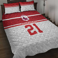 Queensland Tonga Custom Quilt Bed Set QLD with Tongan Ngatu Pattern