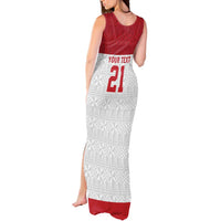 Queensland Tonga Custom Tank Maxi Dress QLD with Tongan Ngatu Pattern