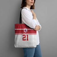 Queensland Tonga Custom Tote Bag QLD with Tongan Ngatu Pattern - Polynesian Pride