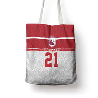 Queensland Tonga Custom Tote Bag QLD with Tongan Ngatu Pattern - Polynesian Pride