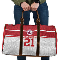 Queensland Tonga Custom Travel Bag QLD with Tongan Ngatu Pattern - Polynesian Pride