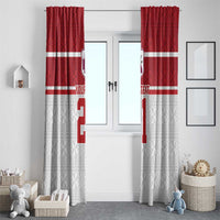 Queensland Tonga Custom Window Curtain QLD with Tongan Ngatu Pattern