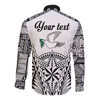 Personalised Tonga 676 Long Sleeve Button Shirt Tribal Kupesi Ngatu Unique LT9 - Polynesian Pride