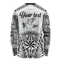 Personalised Tonga 676 Long Sleeve Shirt Tribal Kupesi Ngatu Unique