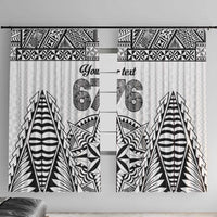 Personalised Tonga 676 Window Curtain Tribal Kupesi Ngatu Unique
