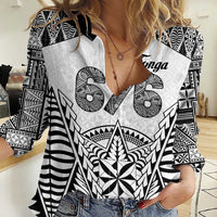 Personalised Tonga 676 Women Casual Shirt Tribal Kupesi Ngatu Unique
