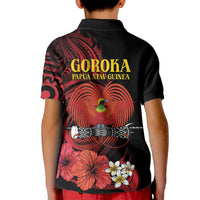 Huli Wigmen Tribe Hela Province Kid Polo Shirt Papua New Guinea Indigenous Pattern LT9 - Polynesian Pride