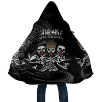 Skeleton Tribe Simbu Province Cloak Papua New Guinea Indigenous Pattern LT9 Unisex Black - Polynesian Pride