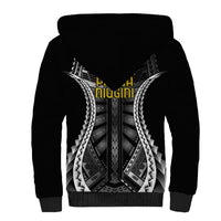 Independen Stet bilong Papua Niugini 1975 Sherpa Hoodie Black Tribal Papua New Guinea Province Flag LT9 - Polynesian Pride