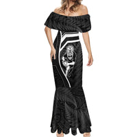 New Zealand Aotearoa Rugby Mermaid Dress Black Fern Maori Tribal Sporty Style LT9 - Polynesian Pride